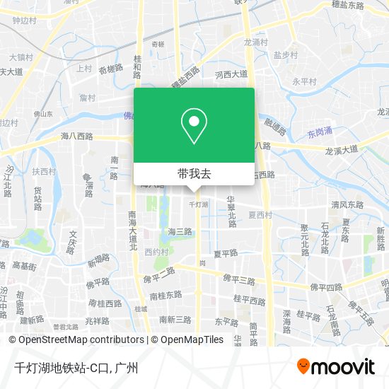 千灯湖地铁站-C口地图