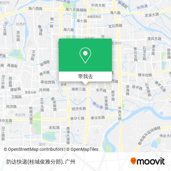 韵达快递(桂城俊雅分部)地图