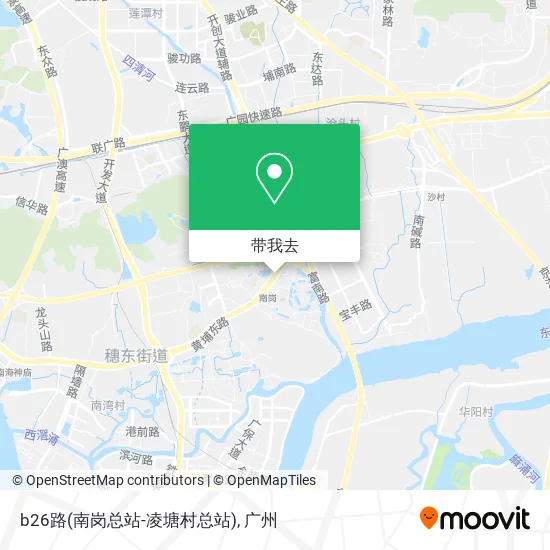 b26路(南岗总站-凌塘村总站)地图