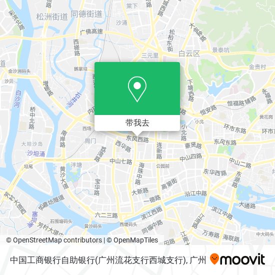 中国工商银行自助银行(广州流花支行西城支行)地图