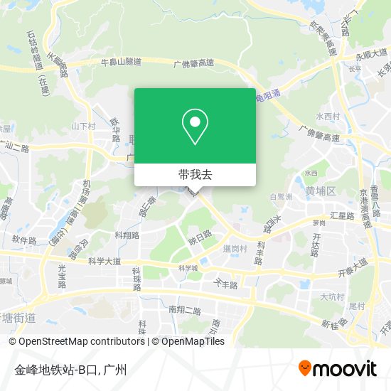 金峰地铁站-B口地图