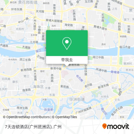 7天连锁酒店(广州琶洲店)地图