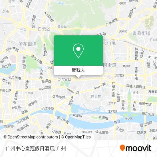广州中心皇冠假日酒店地图