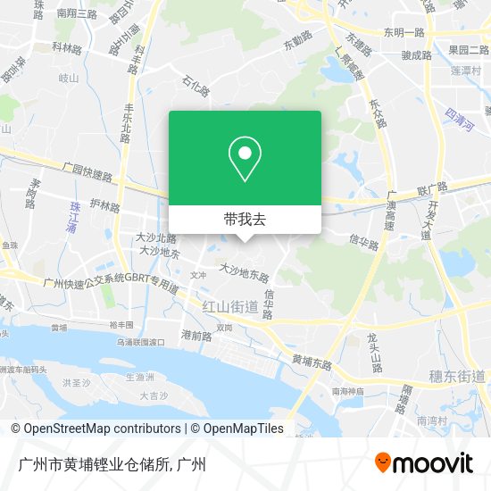 广州市黄埔铿业仓储所地图