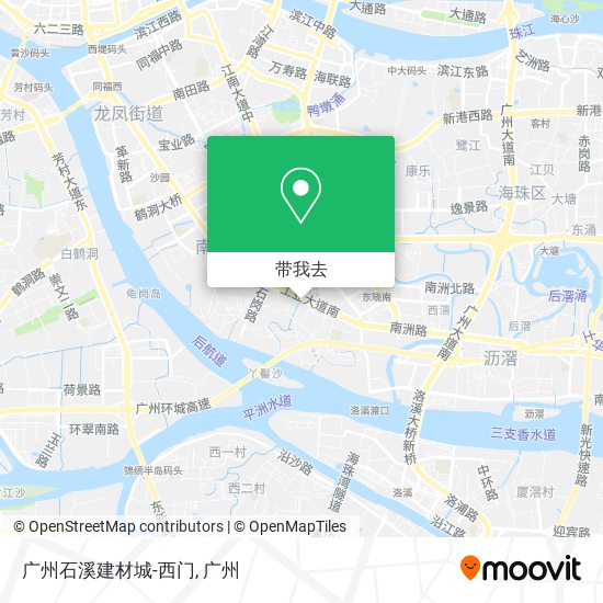 广州石溪建材城-西门地图
