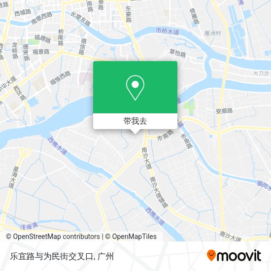 乐宜路与为民街交叉口地图