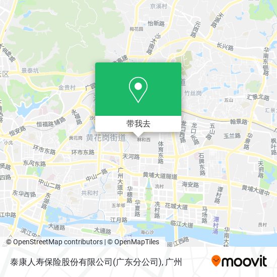泰康人寿保险股份有限公司(广东分公司)地图