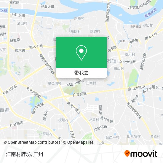 江南村牌坊地图