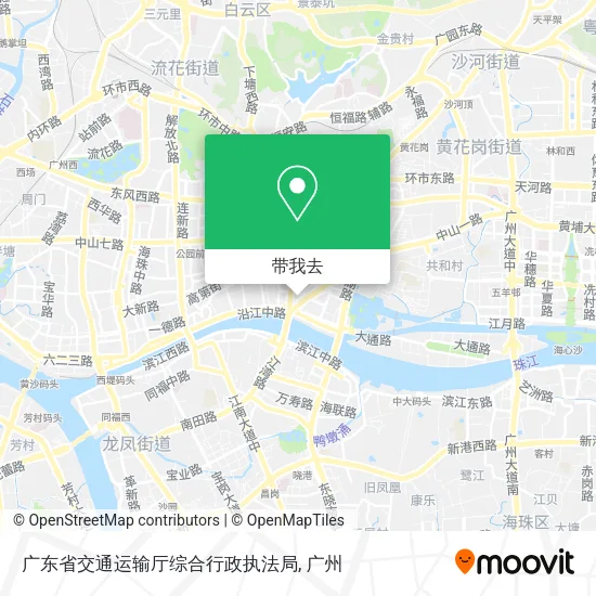 广东省交通运输厅综合行政执法局地图