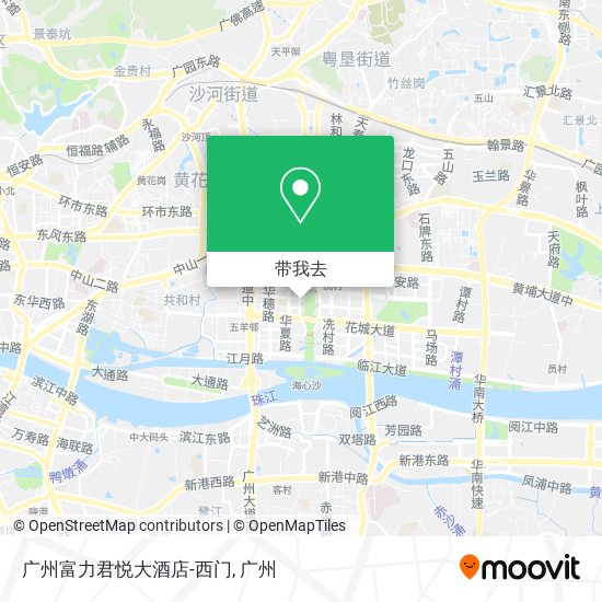 广州富力君悦大酒店-西门地图