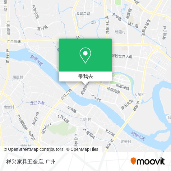 祥兴家具五金店地图