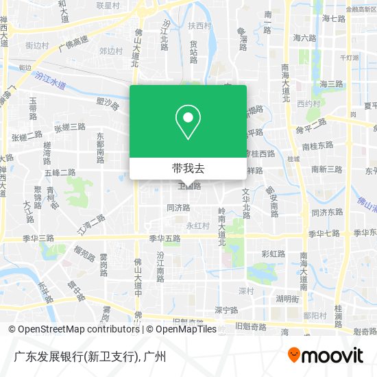 广东发展银行(新卫支行)地图