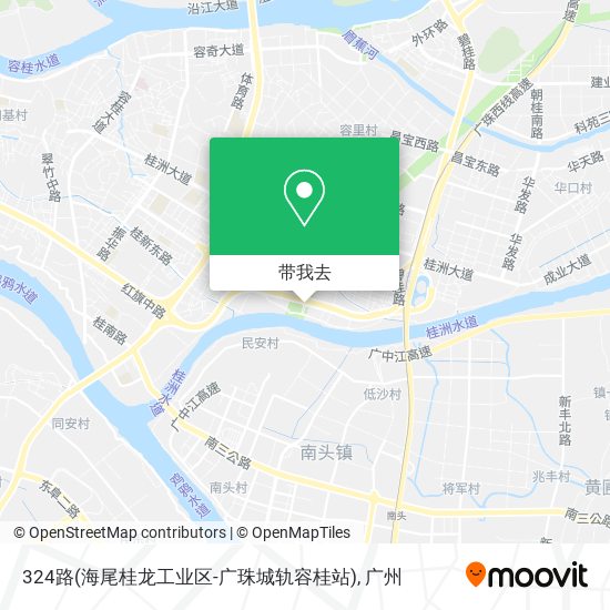 324路(海尾桂龙工业区-广珠城轨容桂站)地图