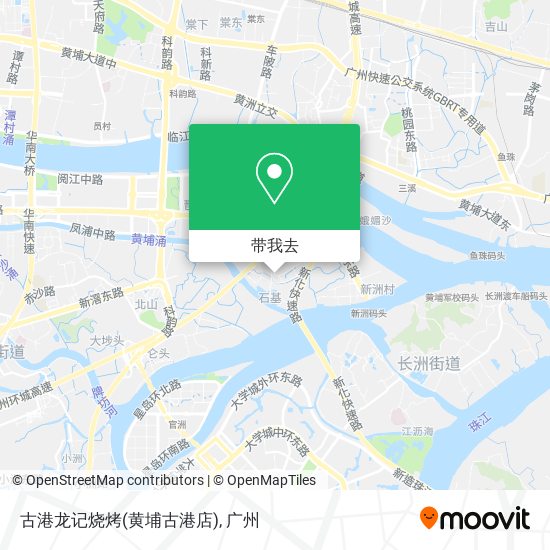 古港龙记烧烤(黄埔古港店)地图
