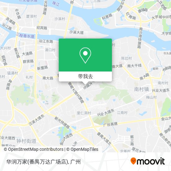 华润万家(番禺万达广场店)地图