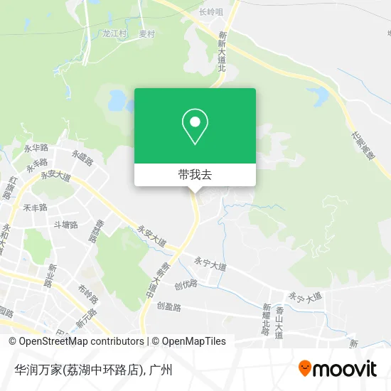 华润万家(荔湖中环路店)地图