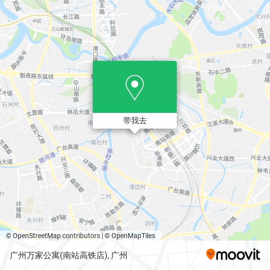 广州万家公寓(南站高铁店)地图