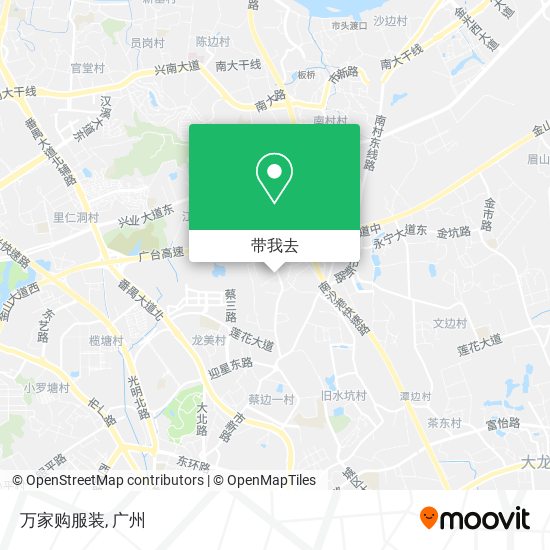 万家购服装地图