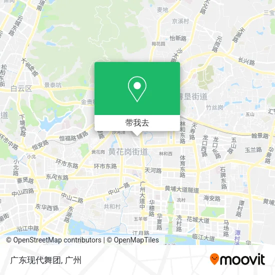 广东现代舞团地图