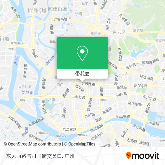 东风西路与司马街交叉口地图