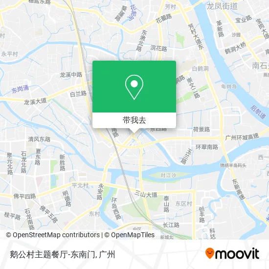 鹅公村主题餐厅-东南门地图