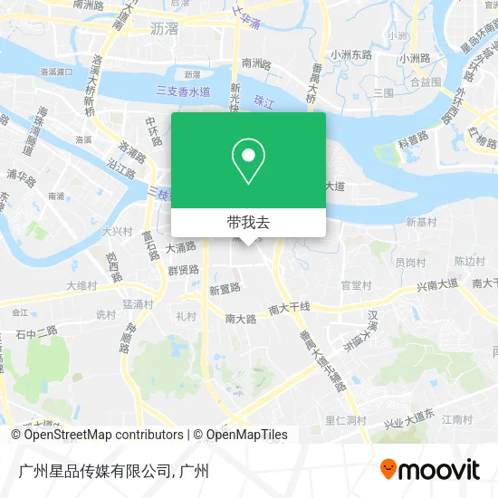 广州星品传媒有限公司地图