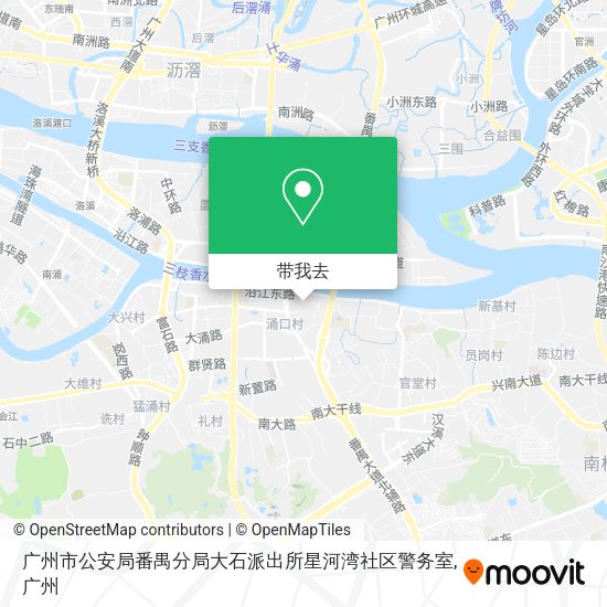 广州市公安局番禺分局大石派出所星河湾社区警务室地图