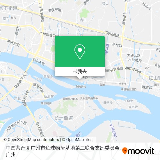 中国共产党广州市鱼珠物流基地第二联合支部委员会地图