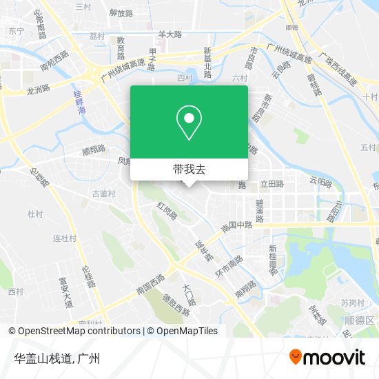 华盖山栈道地图