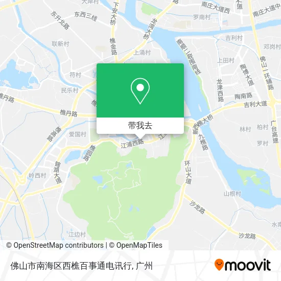 佛山市南海区西樵百事通电讯行地图