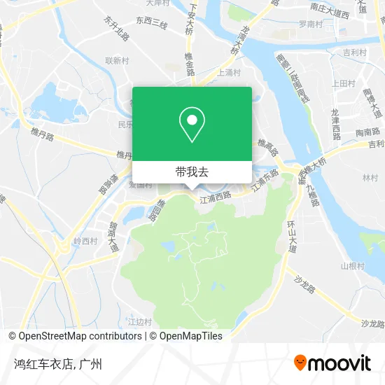 鸿红车衣店地图