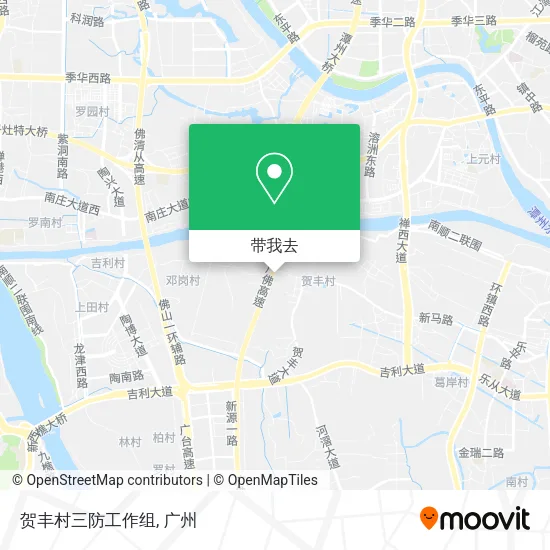 贺丰村三防工作组地图