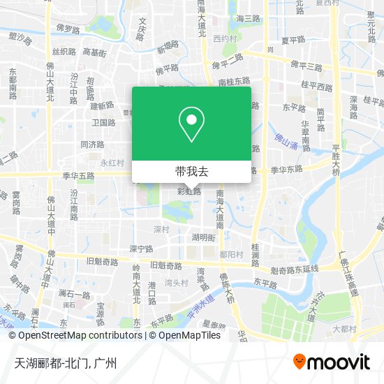天湖郦都-北门地图