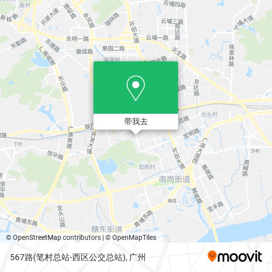 567路(笔村总站-西区公交总站)地图
