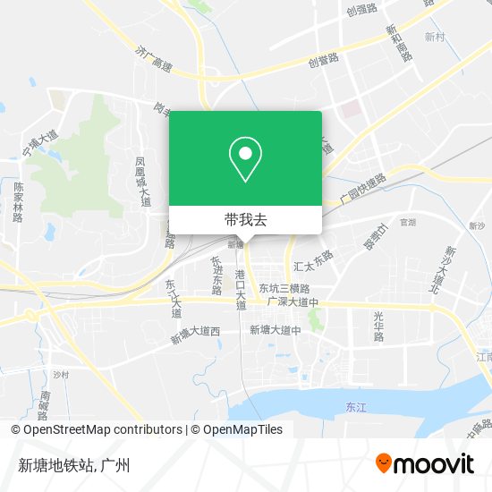 新塘地铁站地图