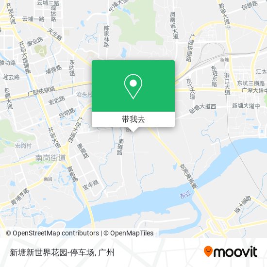 新塘新世界花园-停车场地图