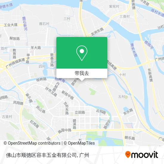 佛山市顺德区容丰五金有限公司地图