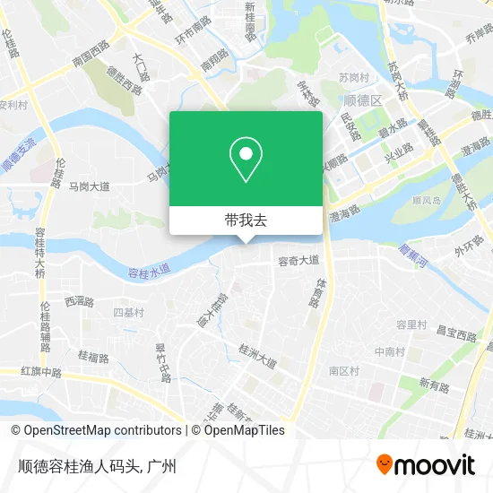 顺德容桂渔人码头地图