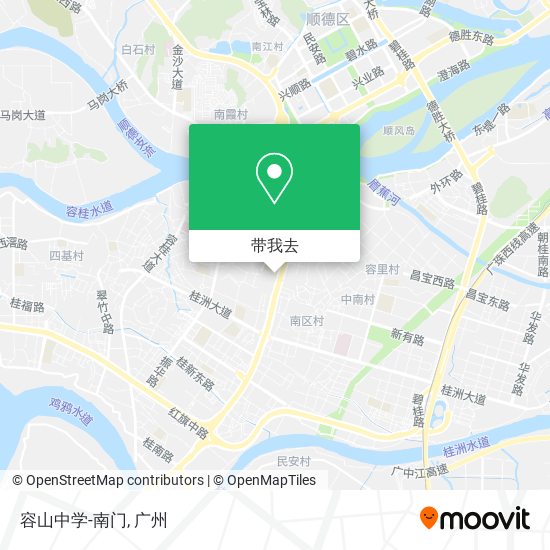 容山中学-南门地图