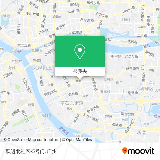 跃进北社区-5号门地图