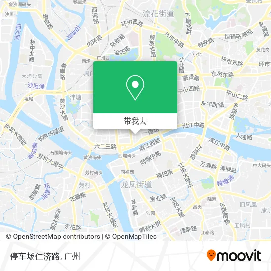 停车场仁济路地图