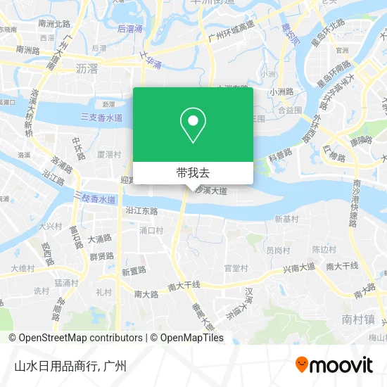 山水日用品商行地图