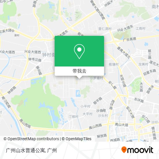 广州山水普通公寓地图