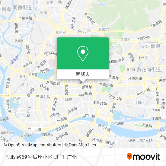 法政路69号后座小区-北门地图