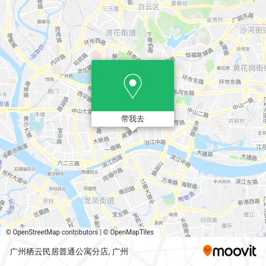 广州栖云民居普通公寓分店地图