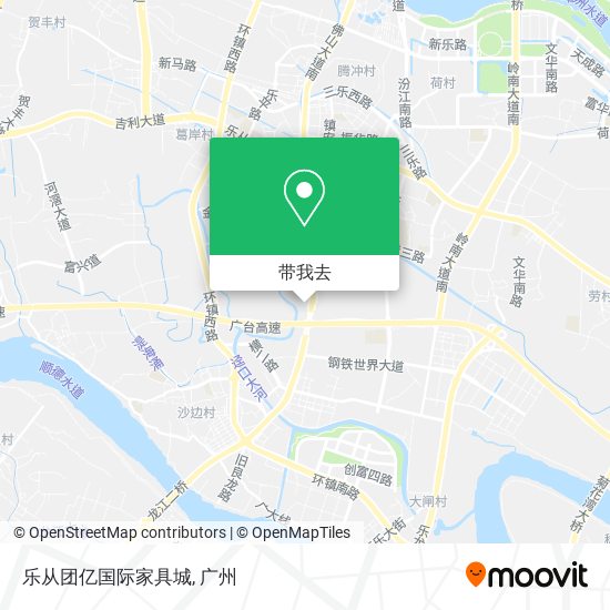 乐从团亿国际家具城地图