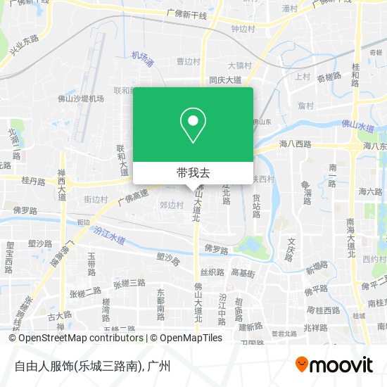 自由人服饰(乐城三路南)地图
