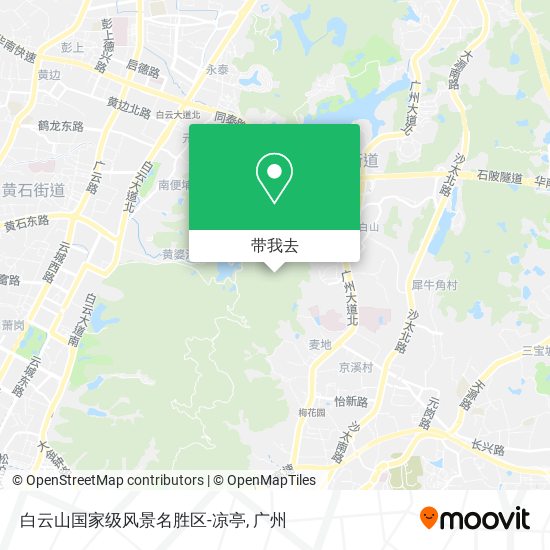 白云山国家级风景名胜区-凉亭地图
