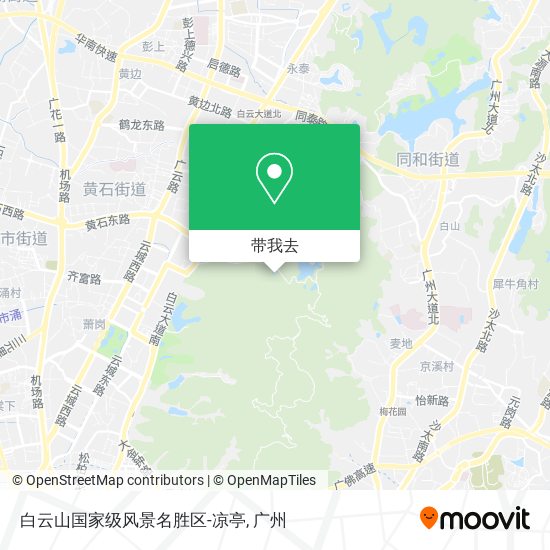 白云山国家级风景名胜区-凉亭地图