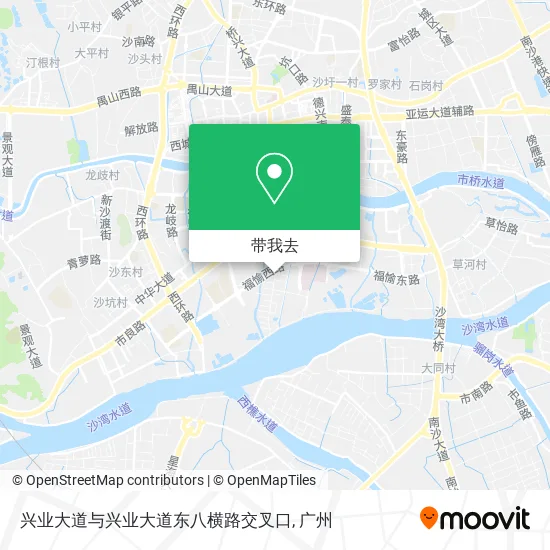 兴业大道与兴业大道东八横路交叉口地图